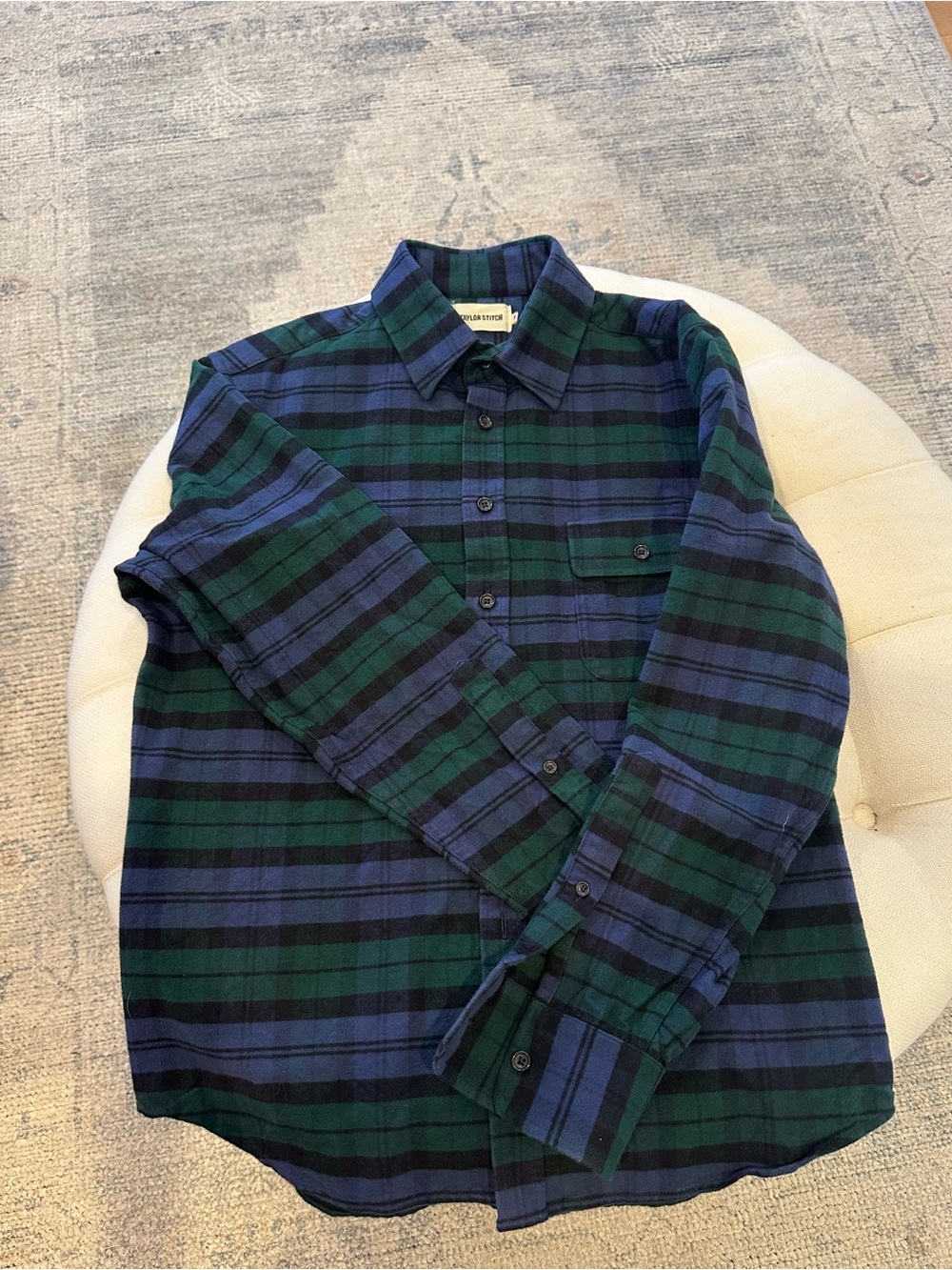 Taylor Stitch - The Yosemite shirt in Blackwatch plaid - 38